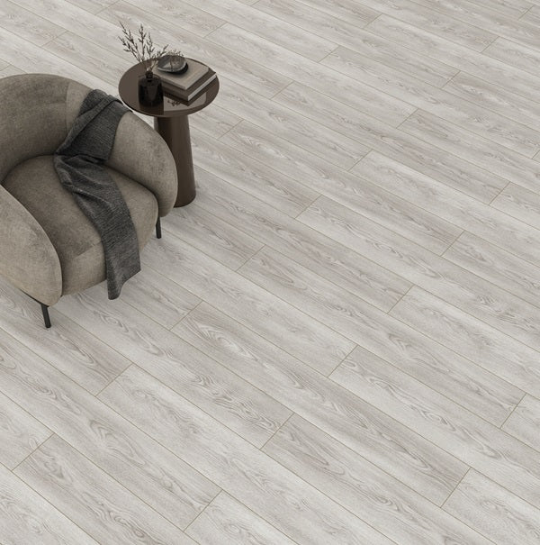 Aquaproof Serenity Grey Frosted Oak Laminate Flooring - 72H Waterproof