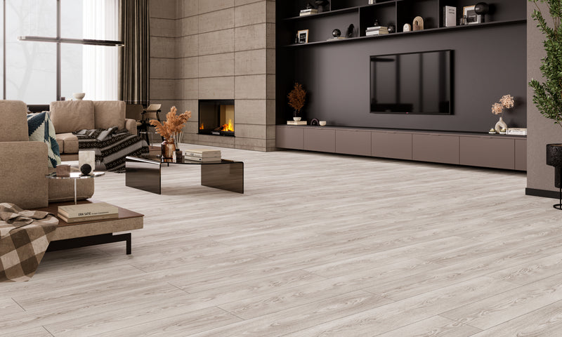 Aquaproof Serenity Grey Frosted Oak Laminate Flooring - 72H Waterproof