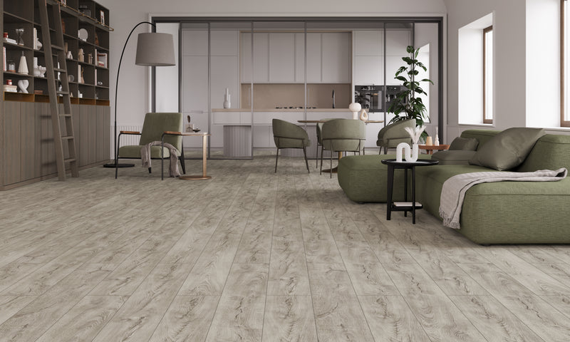 Aquaproof Serenity Grey Aphrodite Oak Laminate Flooring - 72H Waterproof