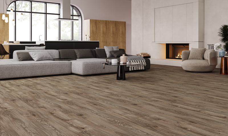 Aquaproof Serenity Brown Coastal Oak Laminate Flooring - 72H Waterproof