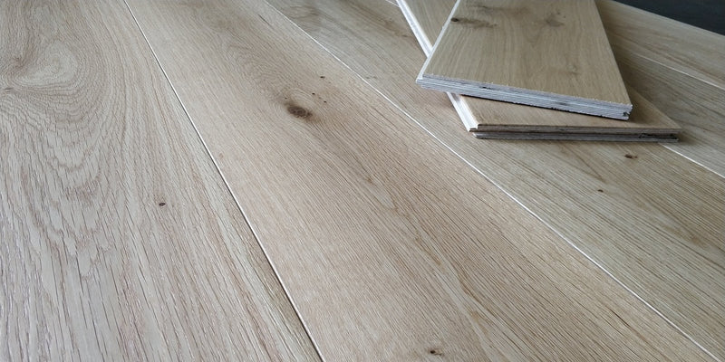 Timba Floor Mega Deal Engineered Rustic Oak Flooring 14mmx190mm Natural Brushed UV Oiled