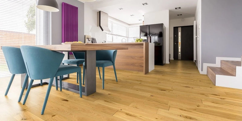 125mm Classic Engineered European Rustic Oak Wood Flooring Natural Brushed & Oiled