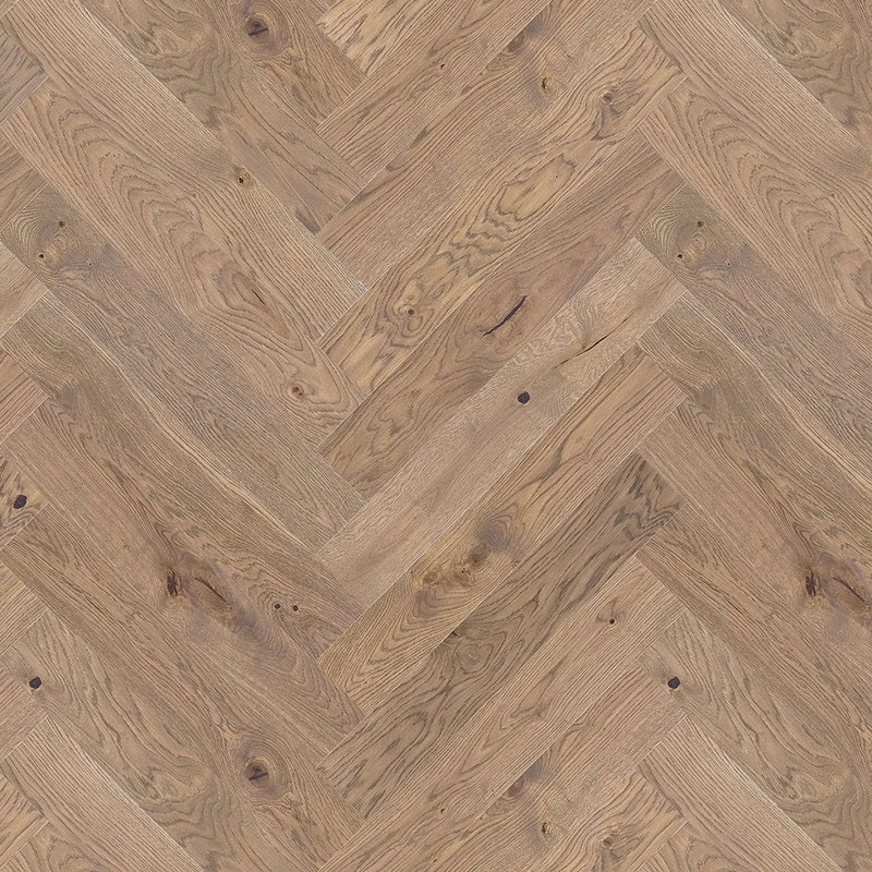 Timba Floor French Chateau Oak LOC Engineered European Oak Herringbone 14/3mm x 110mm