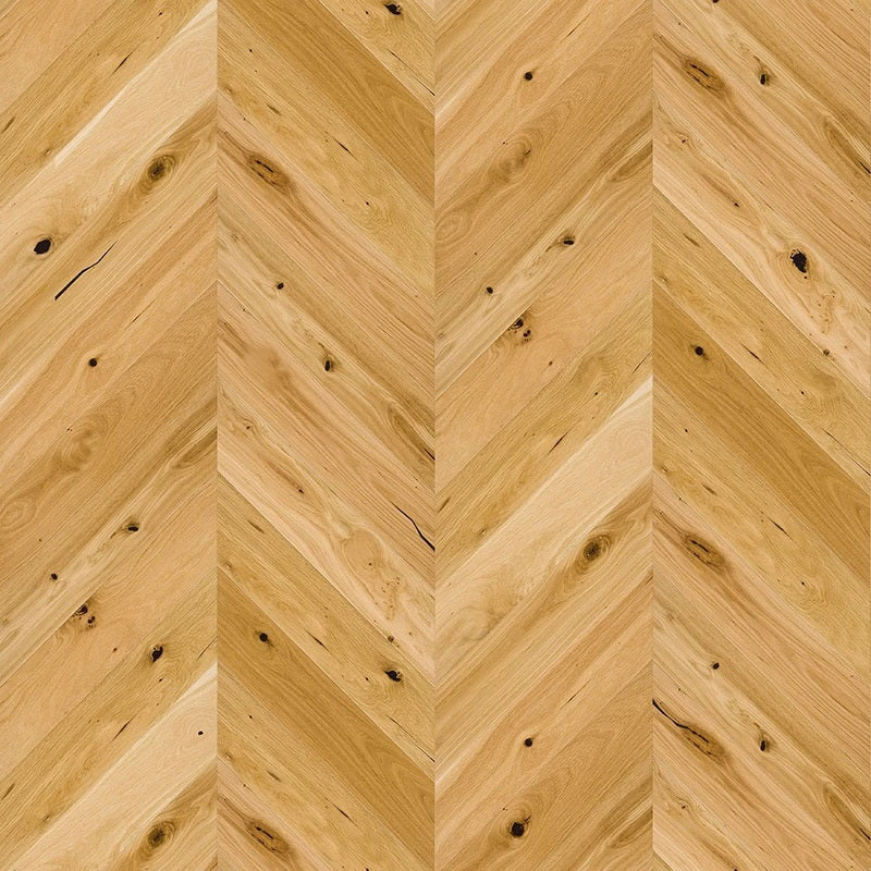 Timba Floor BRUSHED MATT LACQUERED ENGINEERED EUROPEAN OAK CHEVRON 14/3MM X 130MM