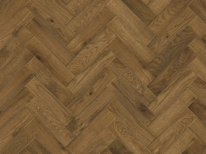 Timba Floor Brushed & Oiled Fumed Maxiply Engineered European Oak Herringbone 14/3mm x 100mm