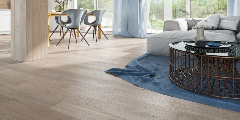 Timba Floor Classic Engineered European Rustic Oak Flooring 14mm x 130mm Medium Grey Oak Brushed Matt Lacquered