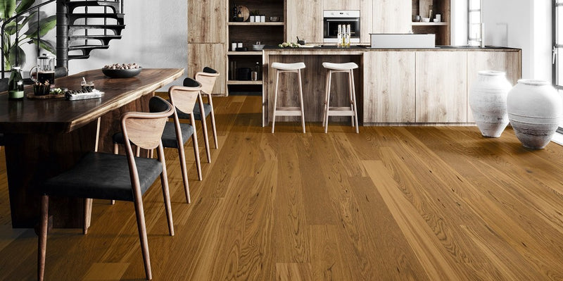 Timba Floor Classic Dark Oak Brushed Matt Lacquered Engineered European Oak Wood Flooring