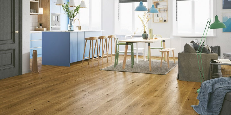 Timba Floor Premium Smoked Oak Brushed Matt Lacquered Engineered European Oak Wood Flooring