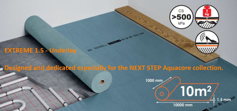 Next Step Aquacore Carrara Stone Oak Plank Luxury Rigid Core Click Vinyl Flooring